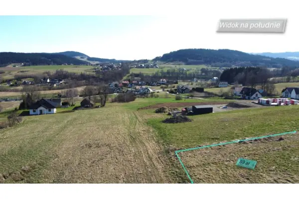 limanowski, Limanowa, Siekierczyna, Beskid, działka 5900 m2