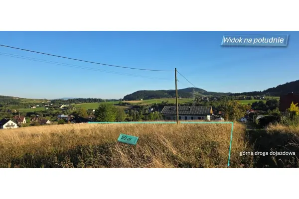 limanowski, Limanowa, Siekierczyna, Beskid, działka 5900 m2