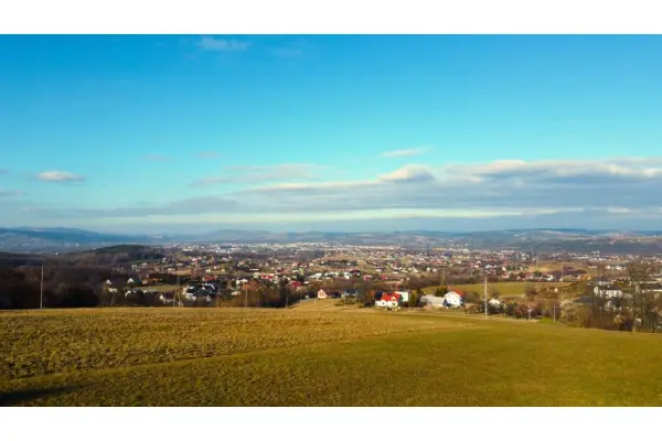 Nowy Sącz, Poręba Mała, budowlana działka z panoramą Nowego Sącza
