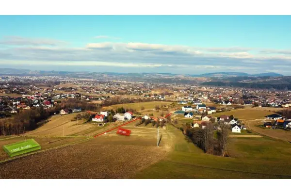 Nowy Sącz, Poręba Mała, budowlana działka z panoramą Nowego Sącza