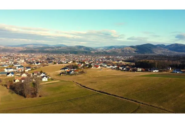 Nowy Sącz, Poręba Mała, budowlana działka z panoramą Nowego Sącza