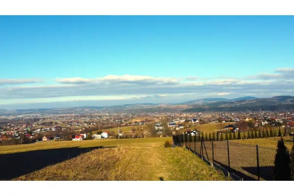 Nowy Sącz, Poręba Mała, budowlana działka z panoramą Nowego Sącza