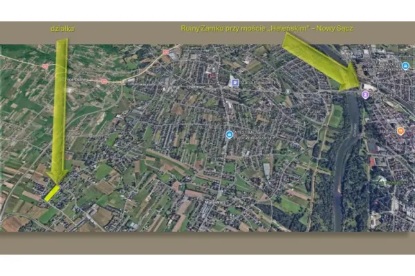 Nowy Sącz, Chełmiec, działka na przedmieściach Nowego Sącza, Chełmiec