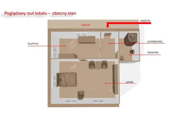 Nowy Sącz, Stare Miasto, Nowy Sącz, mieszkanie z balkonem