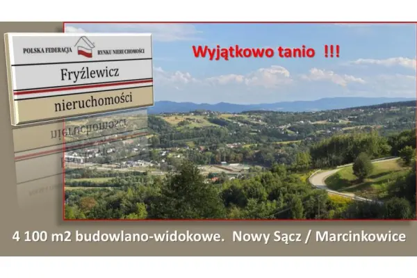 Nowy Sącz, małopolskie, Działka na sprzedaż