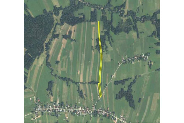nowotarski, Czarny Dunajec, Czerwienne, Podhale działka budowlana z laskiem i strumykiem