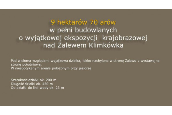 gorlicki, Uście Gorlickie, Na południu, budowlane 970 arów