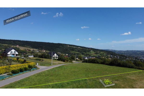 Nowy Sącz, działka z panoramą przed Nowym Sączem