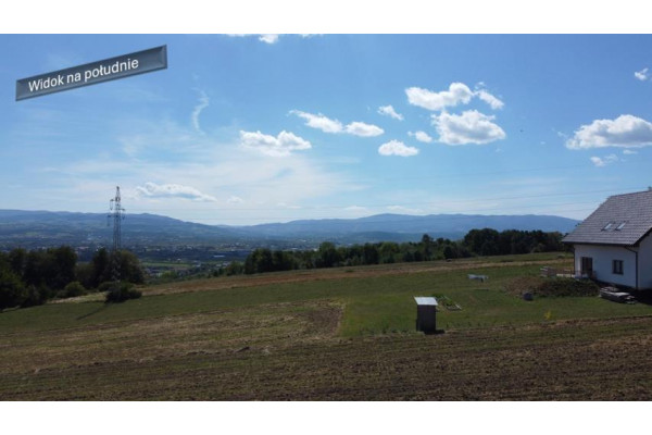 Nowy Sącz, działka z panoramą przed Nowym Sączem