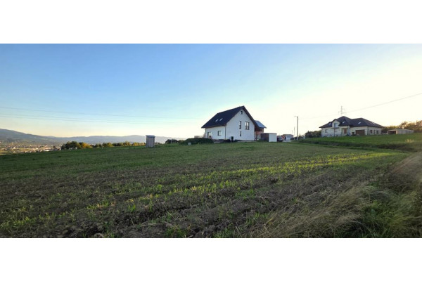 Nowy Sącz, działka z panoramą przed Nowym Sączem