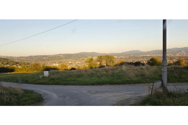 Nowy Sącz, działka z panoramą przed Nowym Sączem