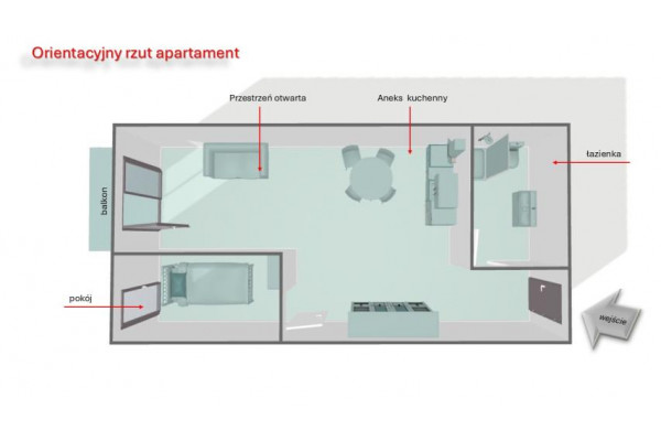 Nowy Sącz, wykończony apartament na Alejach Wolności